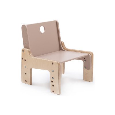 Mimimo dřevěná rostoucí židle Cafe světle hnědá