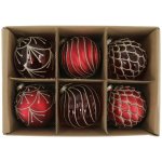 Chic Antique Vánoční baňka Cherry Ø 8 cm set 6 ks červená barva sklo – Hledejceny.cz