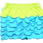 Nicol Suknička Květinka - sv. modrá/zelená puntík – Zboží Dáma