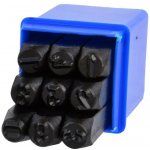 Razicí matrice čísel - raznice, 4 mm, sada 9 kusů GEKO G01806 – Hledejceny.cz