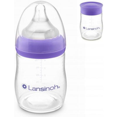 Lansinoh skleněná kojenecká láhev s NaturalWave TM savičkou savička S 160ml – Hledejceny.cz