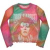 Dámské tričko s potiskem David Bowie Ladies Long Sleeve T-shirt Ziggy V2 mesh