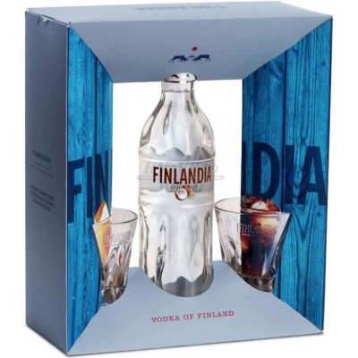 Finlandia Coconut 37,5% 0,7 l (dárkové balení 2 panáky) – Zboží Mobilmania