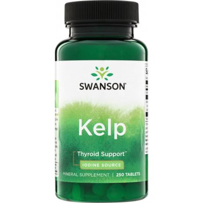 Swanson Kelp Jód 225mcg 250 tablet – Hledejceny.cz