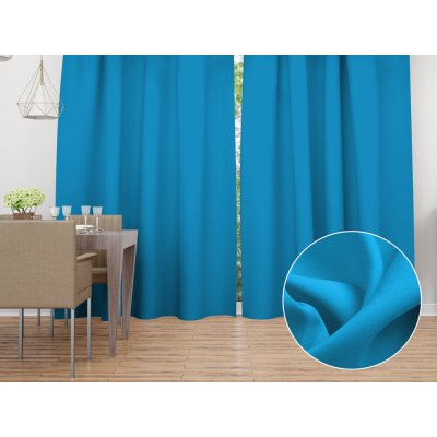 Biante Dekorační závěs Rongo RG-073 Modrý 140x210 cm – Hledejceny.cz