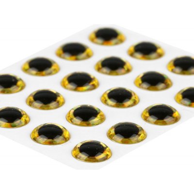 Sybai Epoxidové Oči 3D Epoxy Eyes Holographic Gold 6mm