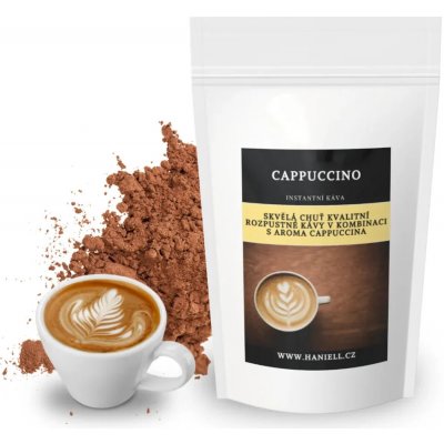 Haniell Rozpustná káva Cappuccino jemná krémová chuť s mléčnou pěnou 100 g – Hledejceny.cz