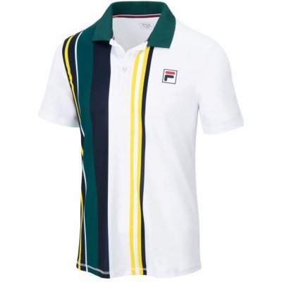 Fila Polo Dan white/vertical teal stripe/deep teal – Hledejceny.cz