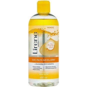 Lirene Micel Pure Nutri dvoufázová micelární voda s ricinovým olejem 400 ml