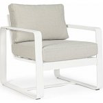 Bizzotto Merrigan zahradní křeslo bílá 74 cm, 84 cm, 78 cm – Hledejceny.cz