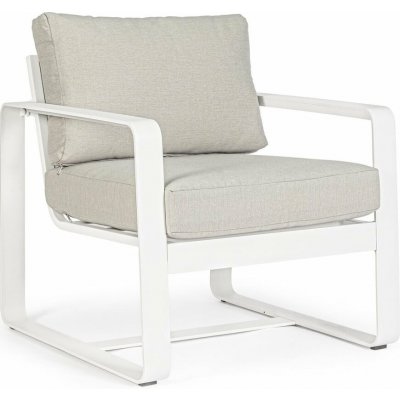 Bizzotto Merrigan zahradní křeslo bílá 74 cm, 84 cm, 78 cm – Hledejceny.cz