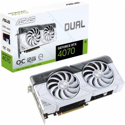 Asus Dual GeForce RTX 4070 OC White Edition 12GB GDDR6X 90YV0IZ4-M0NA00 – Hledejceny.cz