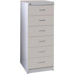 KRD A5 NEW kovová kartotéka s dřevěnými čely A5 korpus šedý čílka šedo-zelinkavá – Hledejceny.cz