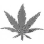 COMPASS Compass Chromované samolepící 3D logo (Leaf) -