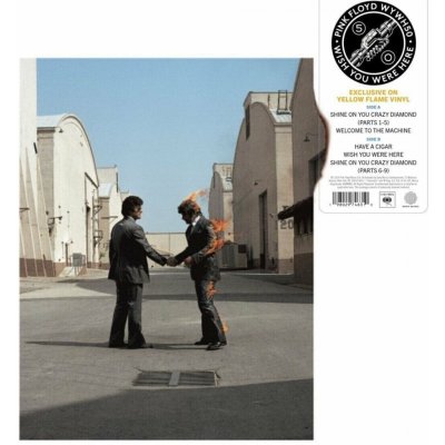 Pink Floyd - Wish You Were Here 50th Anniv. Yellow Flame / Vinyl LP – Zboží Dáma