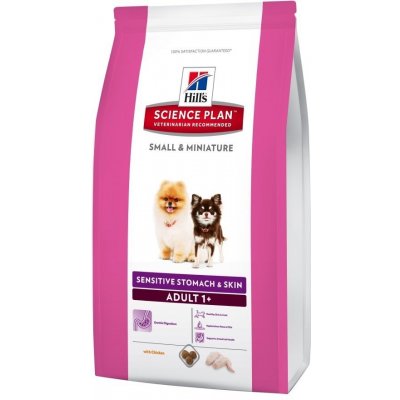 Hill’s Adult Small & Mini Sensitive Stomach and Skin Chicken 1,5 kg