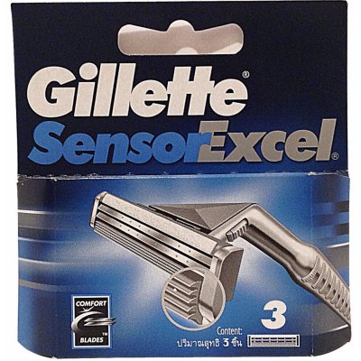 Gillette Sensor Excel 3 ks – Zbozi.Blesk.cz