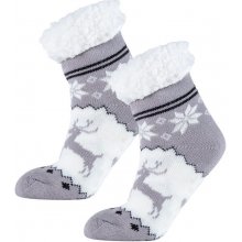 ASTRID Ponožky na spaní nízké šedé