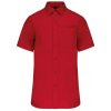 Pánská Košile Pánská popelínová košile Popeline klasická červená
