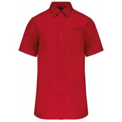 Pánská popelínová košile Popeline klasická červená