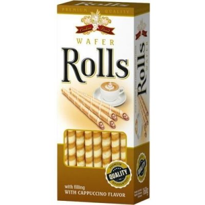 Cokiesland wafer rolls cappuccino 160 g – Zboží Dáma
