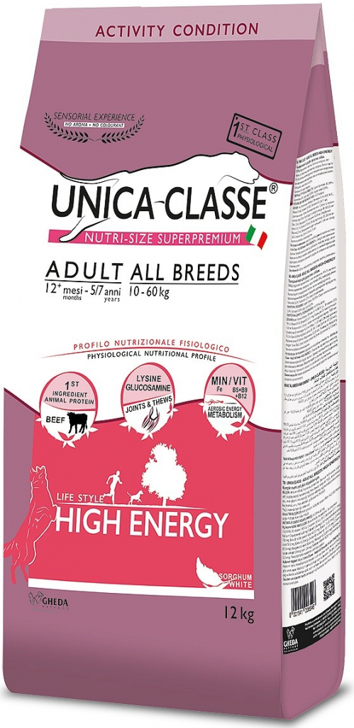 Unica classe HE Adult All Breeds Beef 12 kg