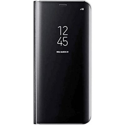 Pouzdro SES Zrdcadlové plastové flip obal Samsung Galaxy S21 Ultra 5G G998B - černé