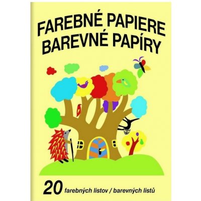 Složka barevných papírů - 20 barev – Zbozi.Blesk.cz