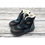 KTR zimní boty s membránou melír modrá/černá – Zboží Dáma