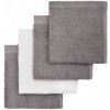 Mycí houba a žínka T-Tomi bio Bamboo Baby Washcloths mycí žínka Grey 25 x 25 cm 4 ks