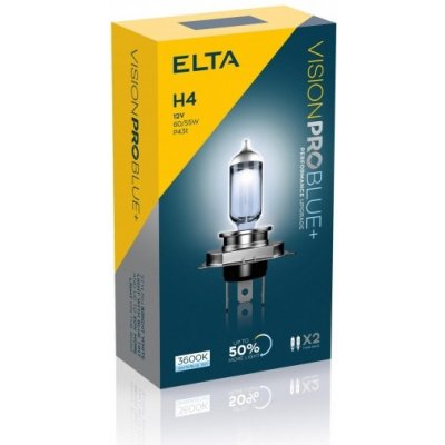 Elta H4 VisionProBlue 60/55W 12V P43t 2ks – Zboží Mobilmania