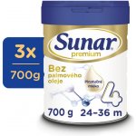 Sunar Premium 4 kojenecké 3 x 700 g – Zboží Mobilmania