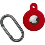 Pouzdro Silicone Case s karabinou pro Apple AirTag red – Zboží Mobilmania
