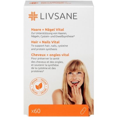 Livsane Podpora pro zdravé vlasy a nehty 60 kapslí – Hledejceny.cz