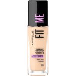 Maybelline Fit Me! Luminous + Smooth SPF18 Foundation 105 Natural Ivory tekutý make-up pro sjednocenou a rozjasněnou pleť 30 ml – Sleviste.cz