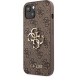 Pouzdro Guess PU 4G Metal Logo iPhone 13 hnědé – Zboží Mobilmania