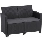 Keter MARIE 2 SEATERS SOFA grafit – Zboží Mobilmania