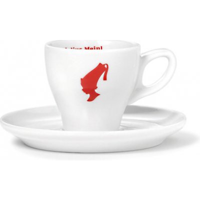 Julius Meinl bílý porcelánový šálek s podšálkem pro Espresso 90 ml – Zboží Mobilmania