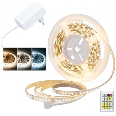 Solight LED světelný pás, RGB, 3m, sada s 12V adaptérem a dálk. ovladačem, 7,2W/m, IP20 – Hledejceny.cz