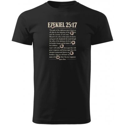 Pulp Fiction pánské tričko Filmové hlášky Ezekiel 25-17 – Sleviste.cz