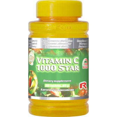 Starlife Vitamin C 1000 pro podporu a regeneraci tkání 60 tablet