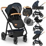 Lionelo Amber 3v1 Kombinovaný + Lionelo Astrid Autosedačka 0-13 kg Blue Navy 2022 – Zbozi.Blesk.cz