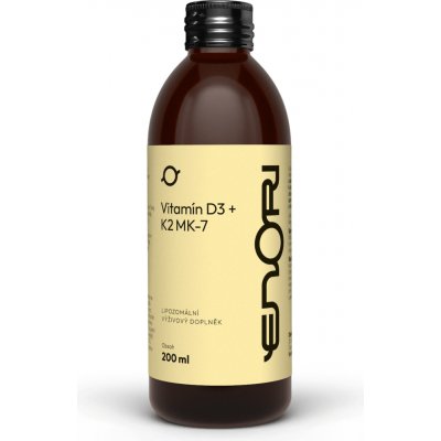 Enori lipozomální Vitamín D3+K2 MK-7 200 ml – Hledejceny.cz