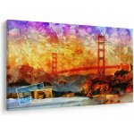 Obraz - Golden Gate, San Francisco, Kalifornie, jednodílný 120x80 cm – Hledejceny.cz