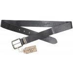 Wrangler pánský opasek Basic Metal Loop Black W0080US01 – Zboží Dáma