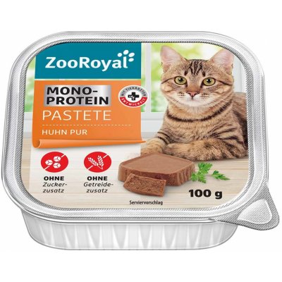 ZooRoyal Monoprotein paštika čisté kuře 16 x 100 g – Zboží Mobilmania