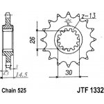 JT Sprockets JTF1332-15RB – Hledejceny.cz