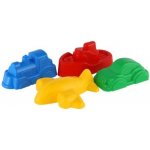 Teddies Formičky bábovky na písek 4 ks dopravní prostředky – Zboží Dáma