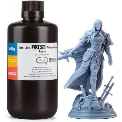 ELEGOO ABS-Like 3.0 Plus Grey 1kg – Zboží Živě