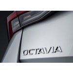 Škoda OCTAVIA zadní nápis - stříbrný